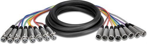 HOSA XLR-803 8x XLR Female - 8x XLR Male 3m