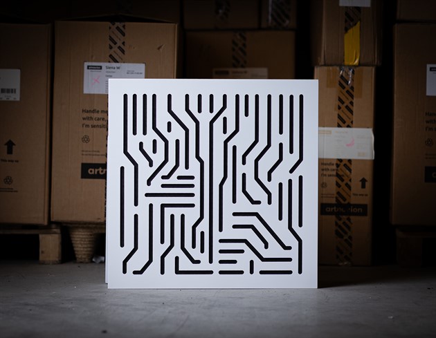 Artnovion Azteka W - Absorb Blanc, Lack/Trä, 60x60, 8st B-stock