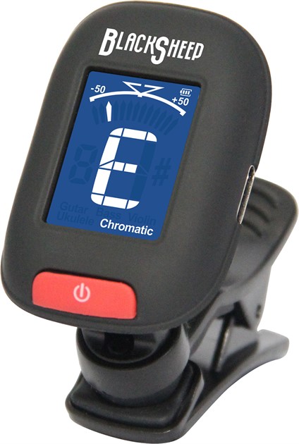 Black Sheep Rechargeable Clip On Tuner BLK