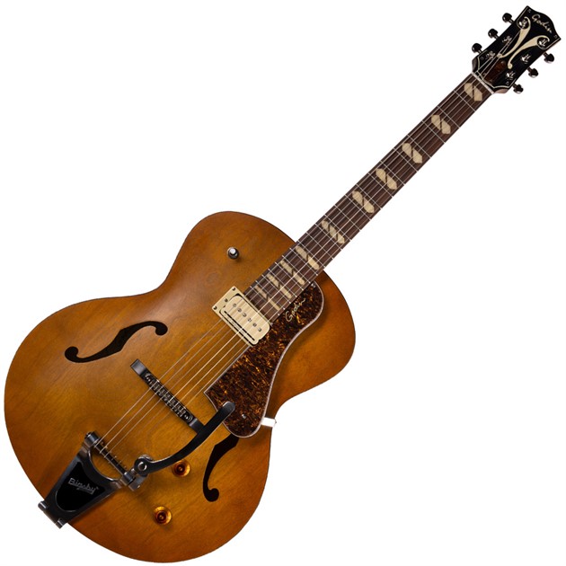 Godin 5th Avenue Jumbo P-Rail Harvest Gold