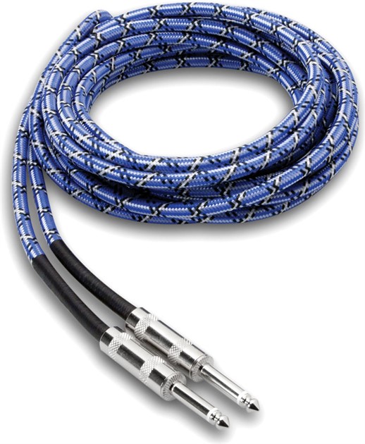 HOSA 3GT-18C1 Guitar Cable TS-TS Purple/Blue 5,5m