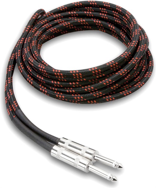 HOSA 3GT-18C5 Guitar Cable TS-TS Black/Red 5,5m