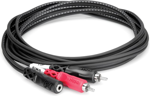 HOSA CFR-210 Mini TRS Female-Dual RCA 3m