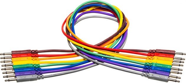 HOSA CMM-815 Patch Cables 8x Mini TS 14cm