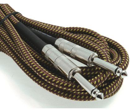HOSA GTR-518 Guitar Cable TS-TS Tweed 5.5m