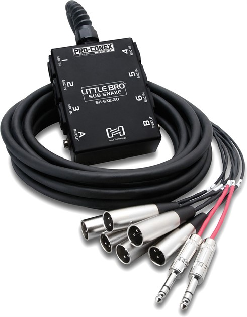 HOSA SH6X2-20 StageBox 6 XLR / 2 TRS 6m