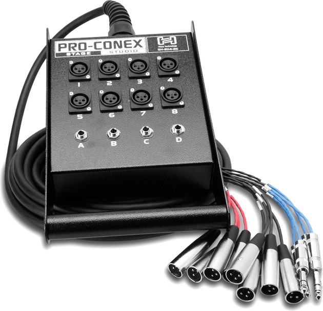 HOSA SH8X4-100 StageBox 8 XLR / 4 TRS 30m