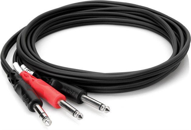 HOSA STP-201 Insert Cable TRS-Dual TS 1m