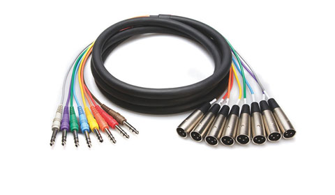 HOSA STX-805M 8x TRS - 8x XLR Male 5m