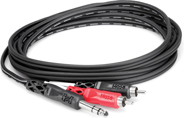 HOSA TRS-201 Insert Cable TRS-Dual RCA 1m