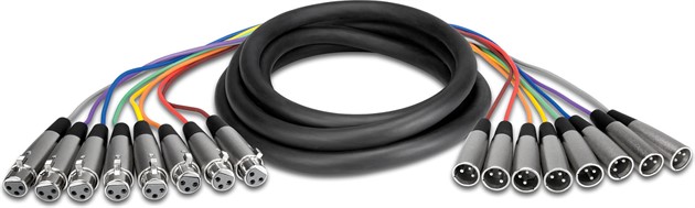 HOSA XLR-803 8x XLR Female - 8x XLR Male 3m