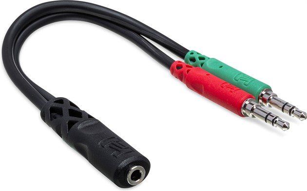 HOSA YMM-107 Mini TRRSF - Dual Mini TRSM 15cm