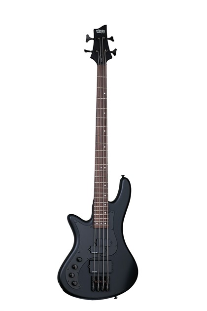 Schecter Stiletto Stealth-4 Left Hand Satin Black