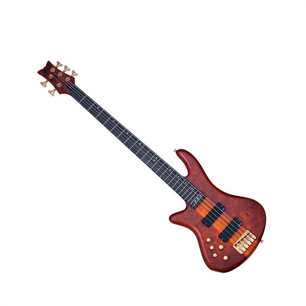 Schecter Stiletto Studio-5 Left Hand Honey Satin