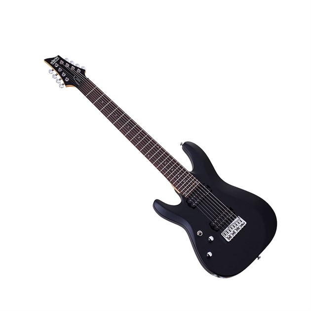 Schecter C-8 Deluxe Satin Black Left Hand