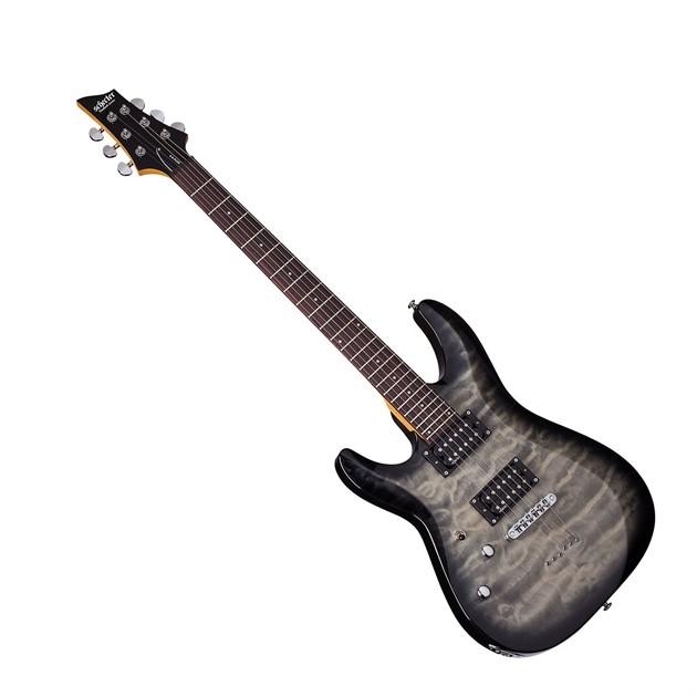Schecter C-6 Plus Left Hand Charcoal Burst