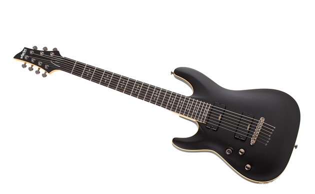 Schecter Demon-7 Vänsterhänt Aged Black Satin