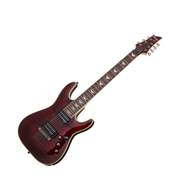 Schecter Omen Extreme 7 BLack Cherry Left