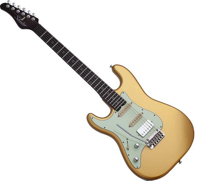 Schecter NICK JOHNSTON TRAD 10TH ANNIVERSARY-HSS LH A. SAFFRON