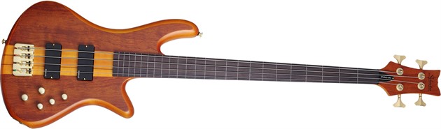 Schecter STILETTO Studio 4 Fretless Honey Satin