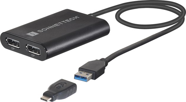 Sonnet DisplayLink Dual DisplayPort Adapter