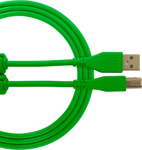 UDG Ultimate USB 2.0 A-B Green 1 m