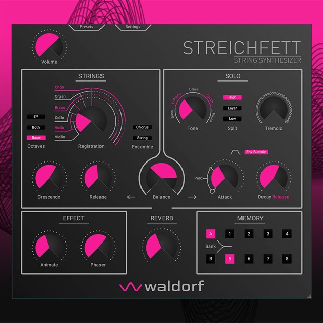 Waldorf Streichfett Software